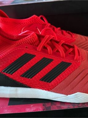 adidas predator 19.3 TR Red Soccer Shoe with Black Accents